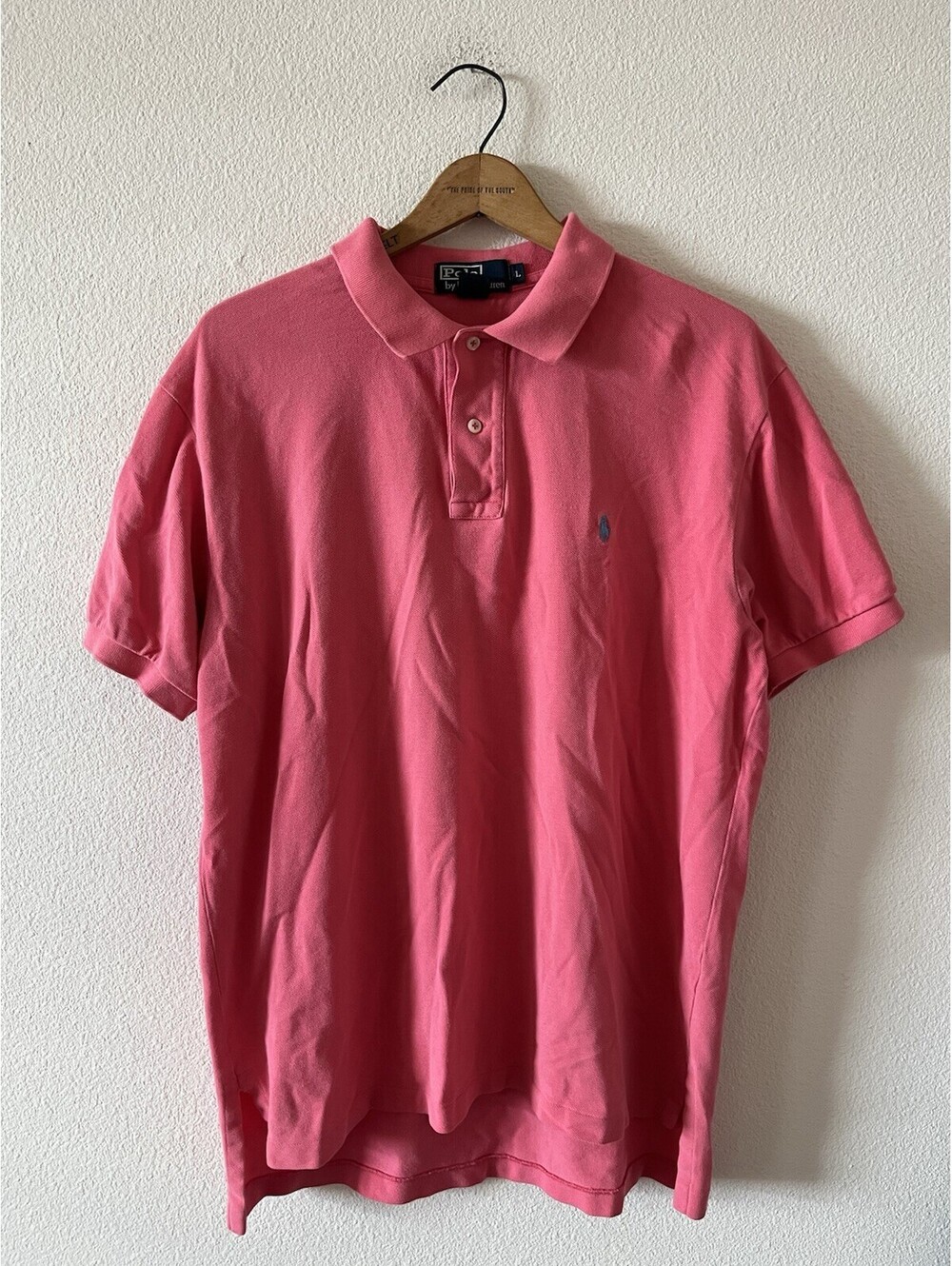 Vintage Polo Ralph Lauren Pink Polo Shirt Size Large